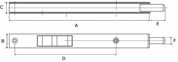 Pijpkantschuif type 806 160x20x15mm staal vz