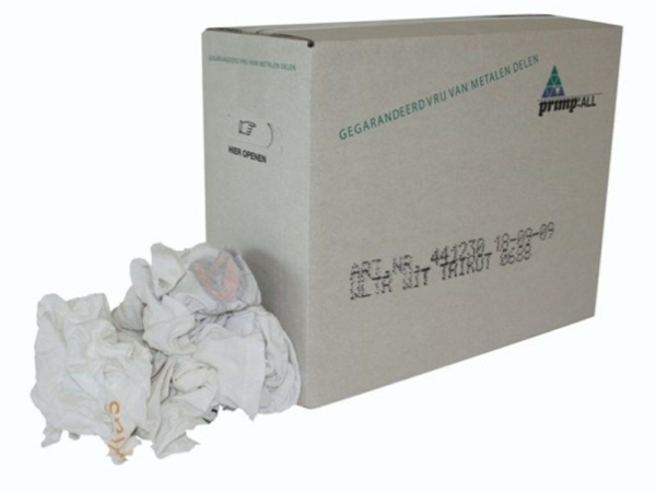 Poetslap wit tricot (9kg)