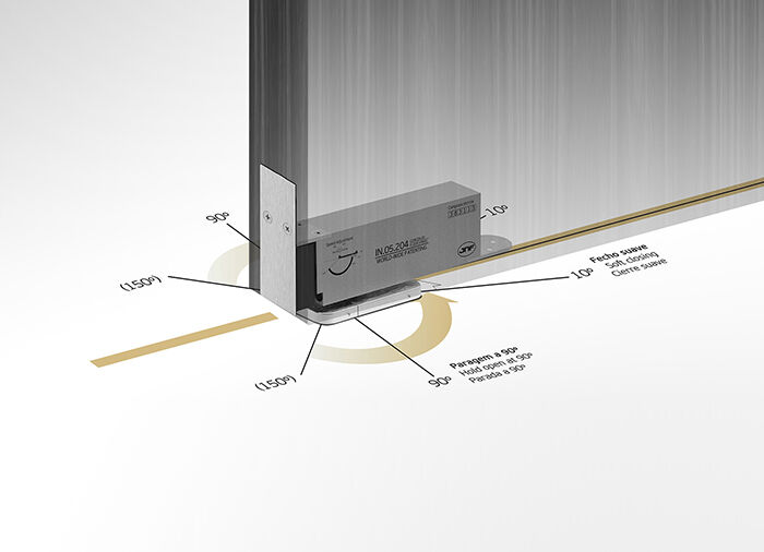 Taatsdeurscharnier JNF instelbaar 100kg zwart