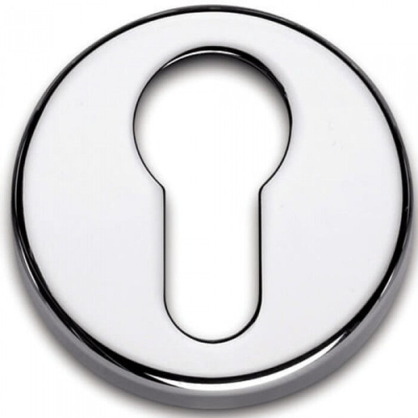 Cilinderrozet Glans Nikkel 55mm rond per paar