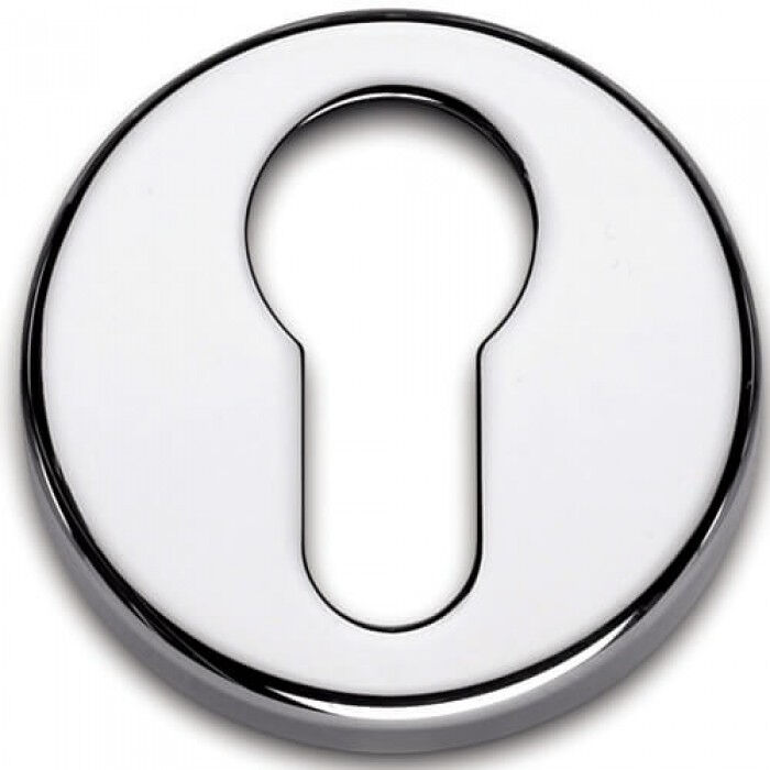 Cilinderrozet Glans Nikkel 55mm rond per paar