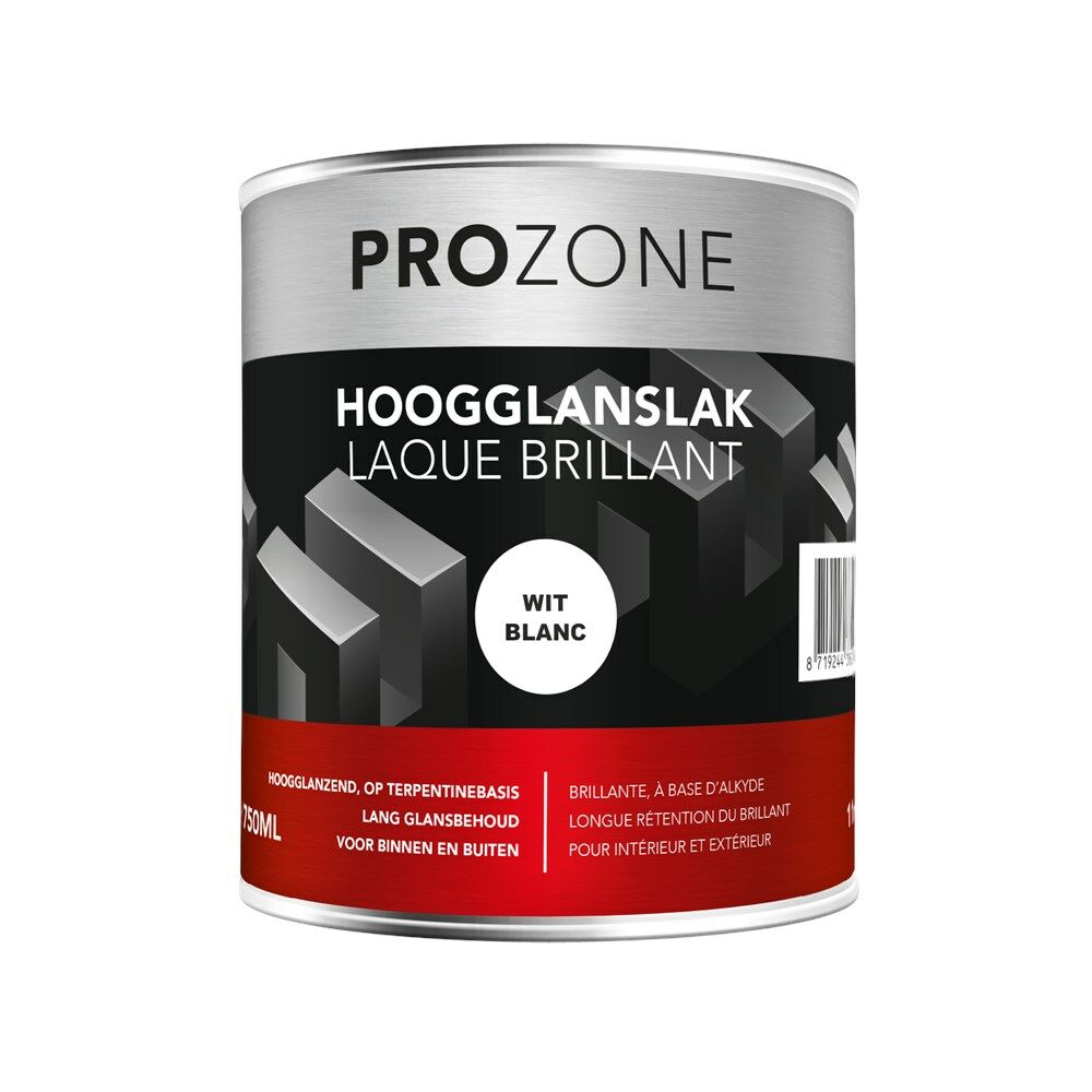 Hoogglanslak wit (750ml)