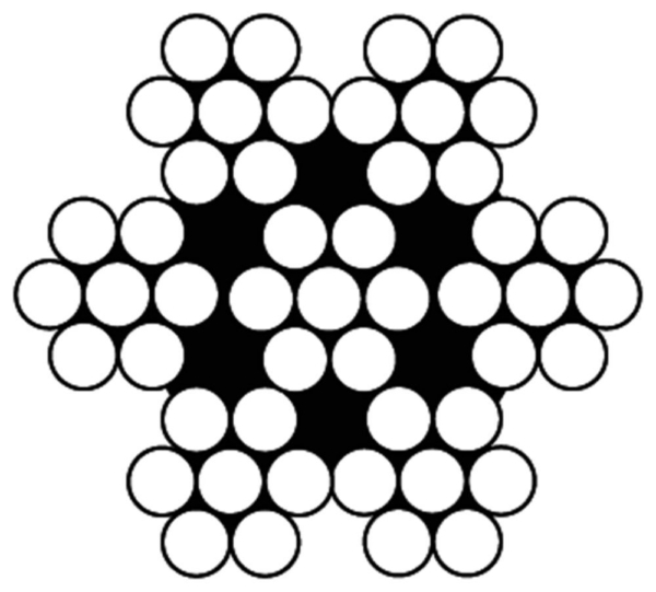 Staalk. 7x7 04mm rol 100 mtr RVS 316