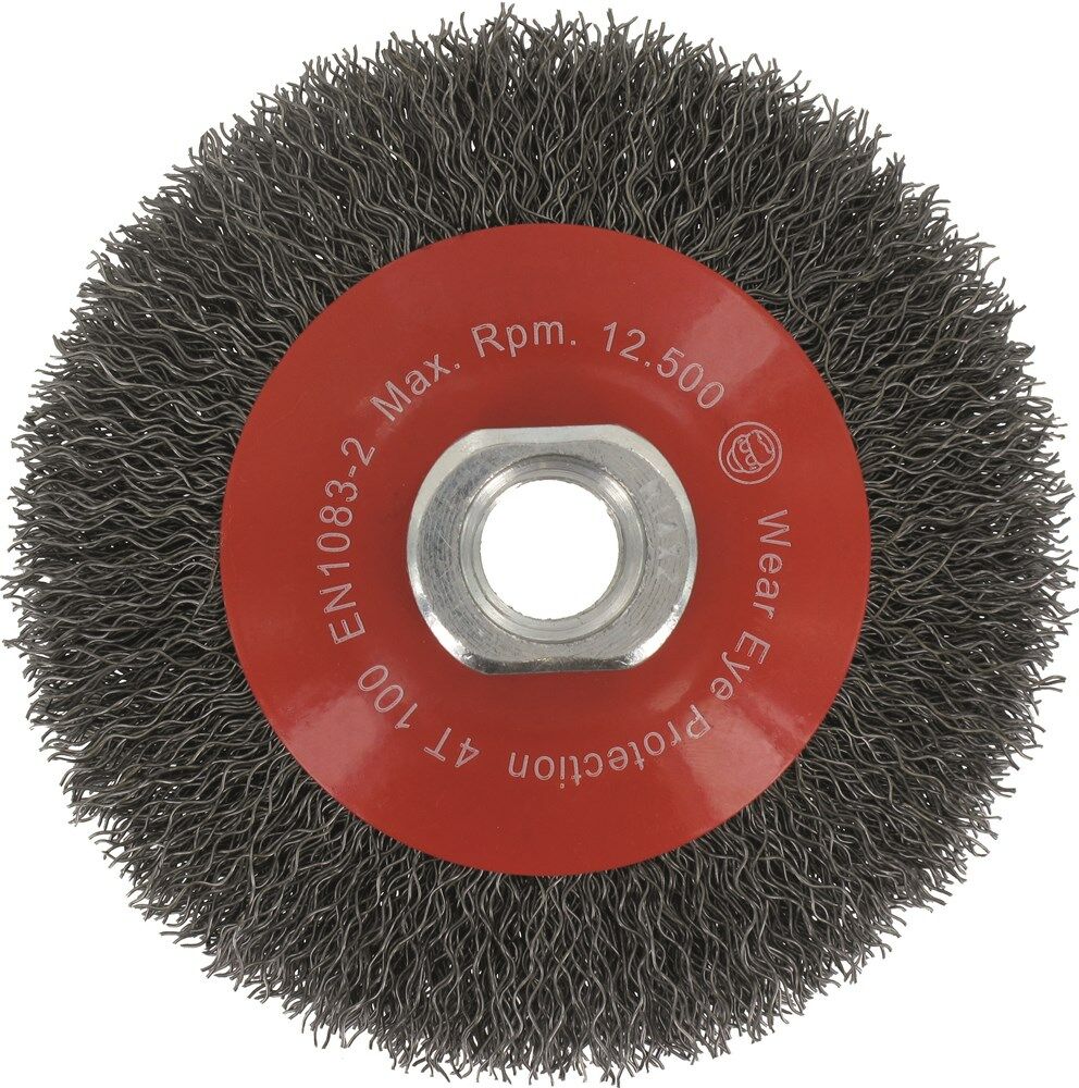 Kegelborstel M14 100x0.30mm gegolfd staal