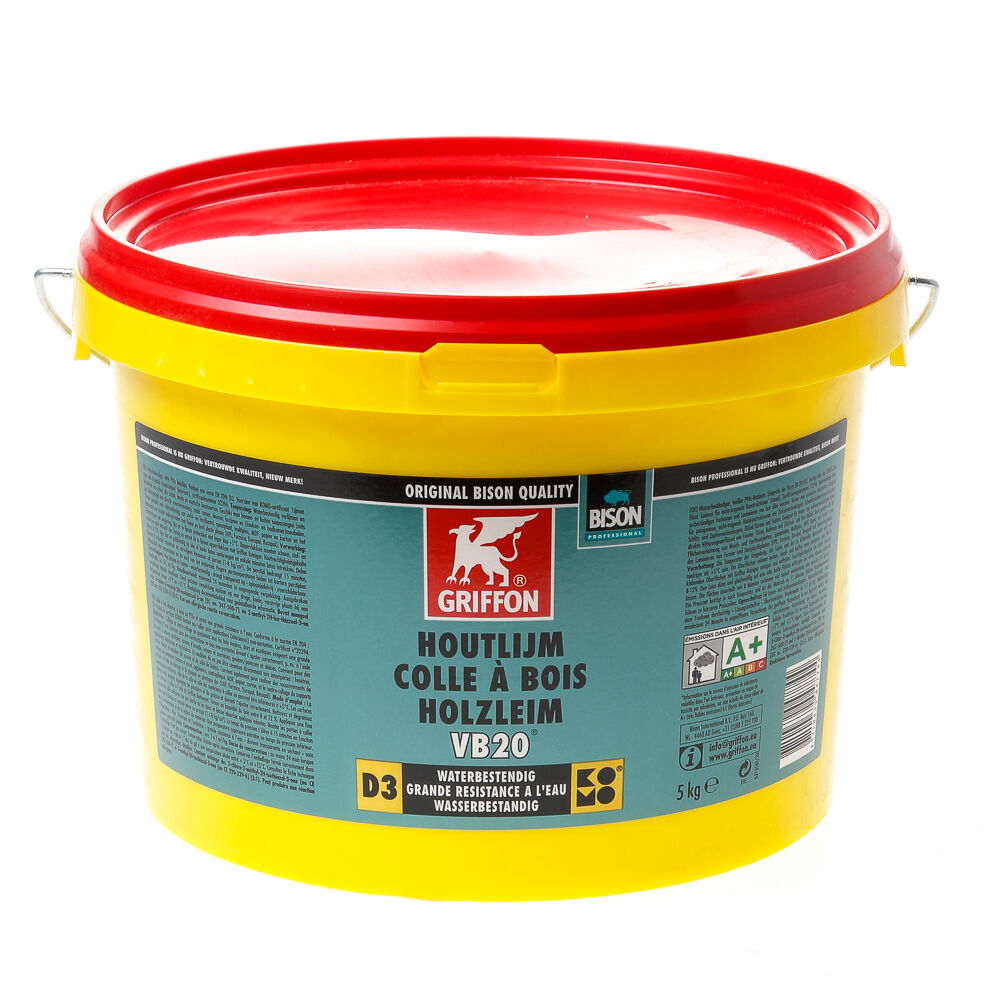 Bison houtlijm wit (d2) st10 5kg