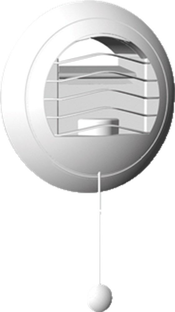 S&P Alize 45/135 ventilatieventiel, kunststof, wit, rond,