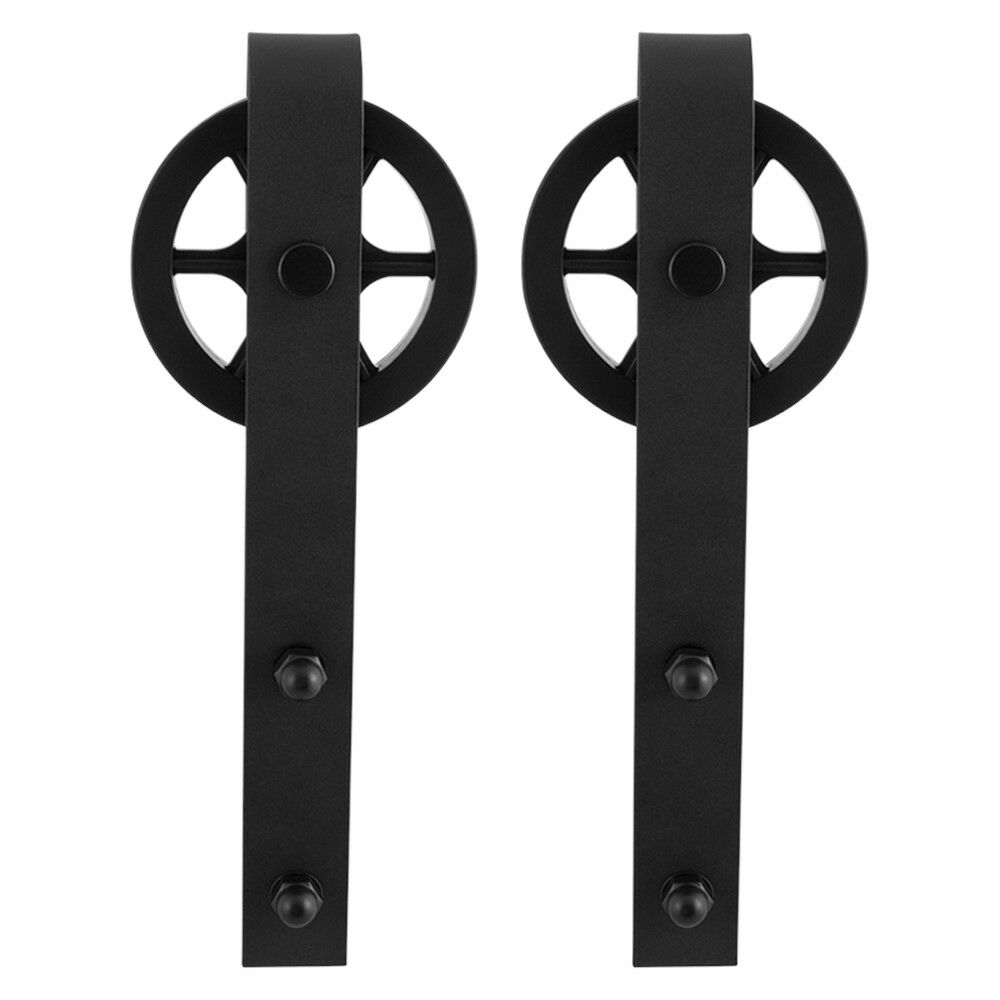 Schuifdeurhanger set Teho zwart t.b.v. extra