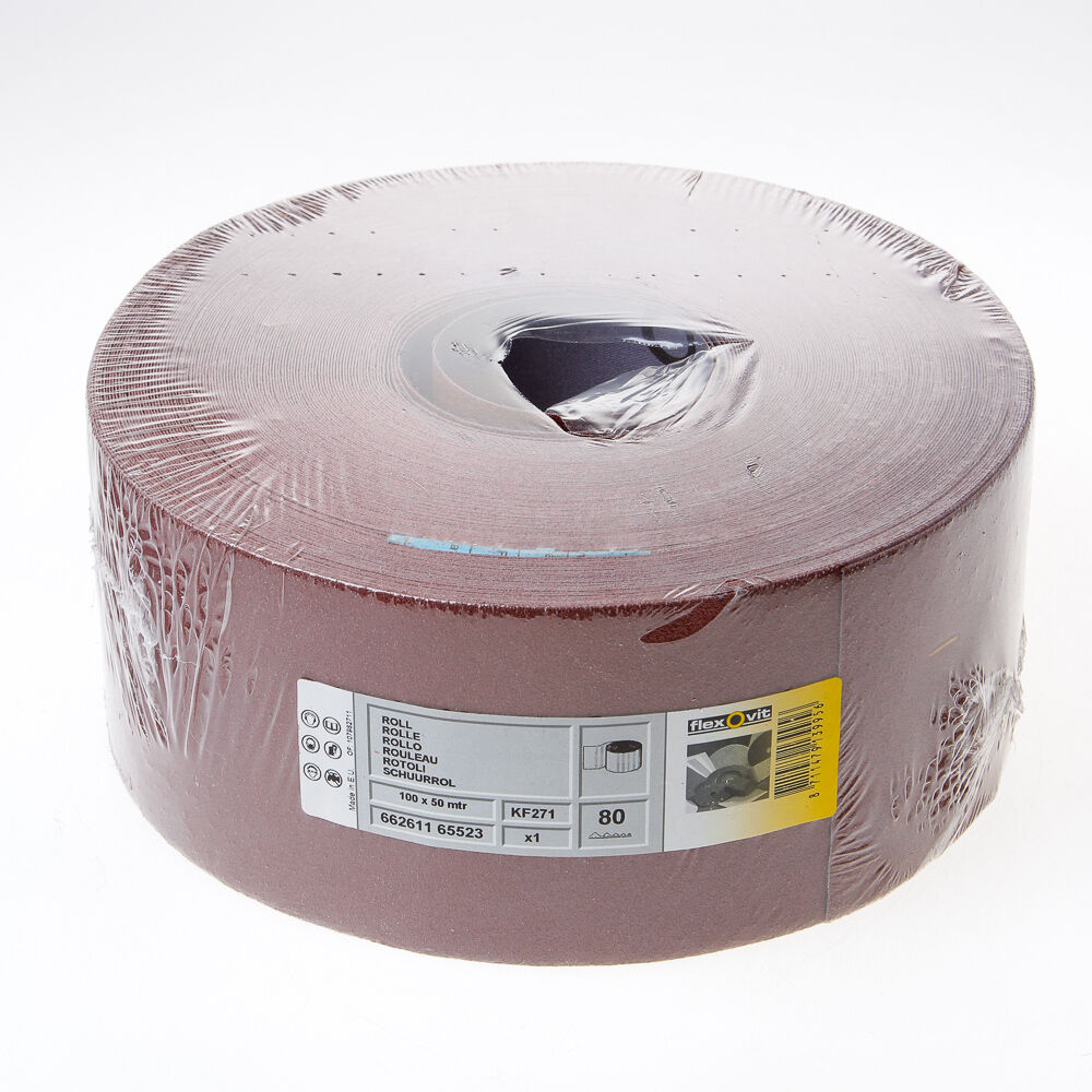 Rol schuurlinnen blauw 100mmx50m k80