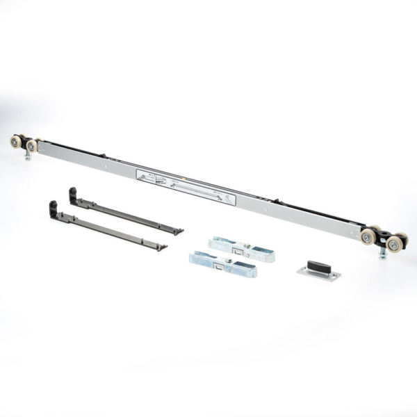 Proslide autofix+dubb.slowstop zwart DB=880mm