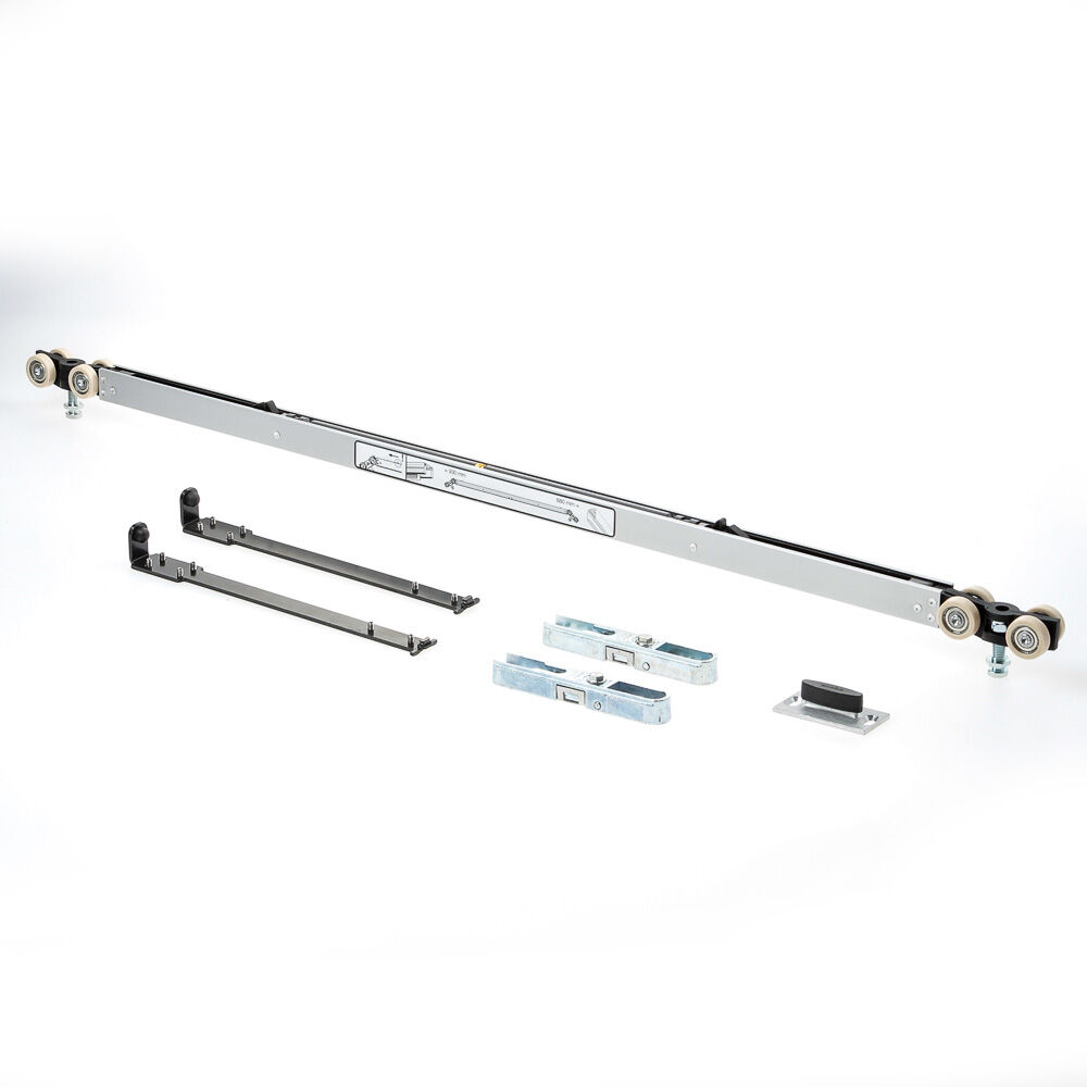 Proslide autofix+dubb.slowstop zwart DB=880mm