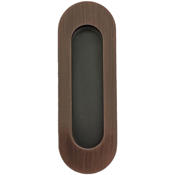 Schuifdeurkom ovaal 120x40 koper 500/RC