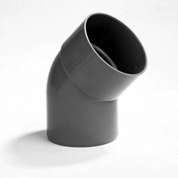 Pvc bocht mof/spie 45 75mm