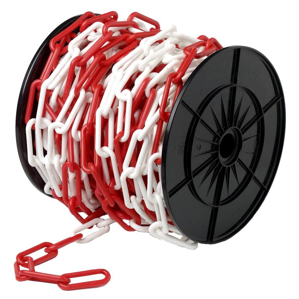 KETTING ROOD/WIT KST 6 MM/25M