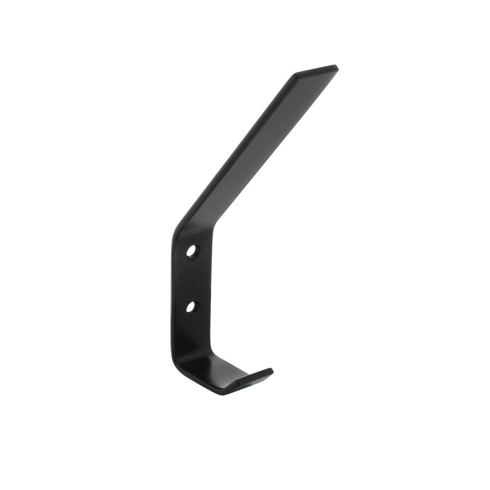 Kapstokhaak 695010 gebogen zwart