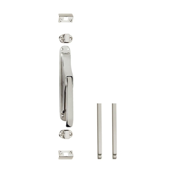 Set pomp-espagnolet inclusief stangenset 2x 1250mm vernikkeld