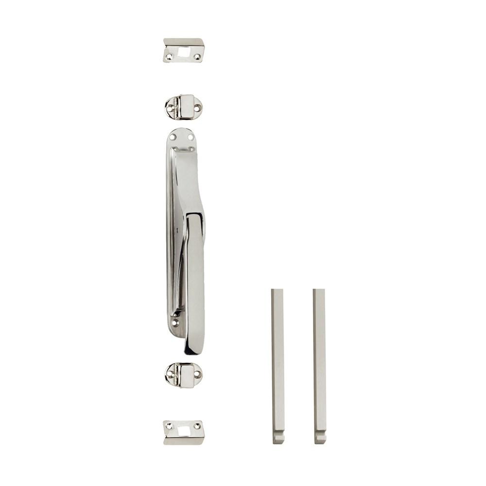 Set pomp-espagnolet inclusief stangenset 2x 1250mm vernikkeld