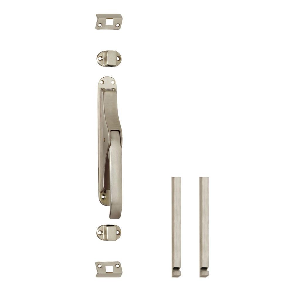 Set pomp-espagnolet inclusief stangenset 2x 1250mm nikkel mat