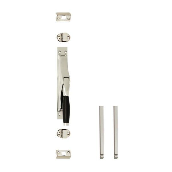 Set pomp-espagnolet Ton 222 inclusief stangenset 2x 1250mm nikkel/ebbenhout