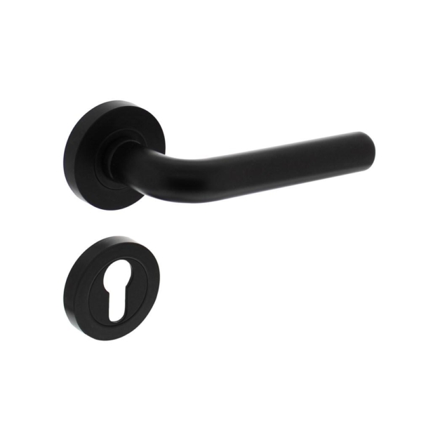 Deurkruk Agatha op rozet 52x10mm met dk Agatha op r