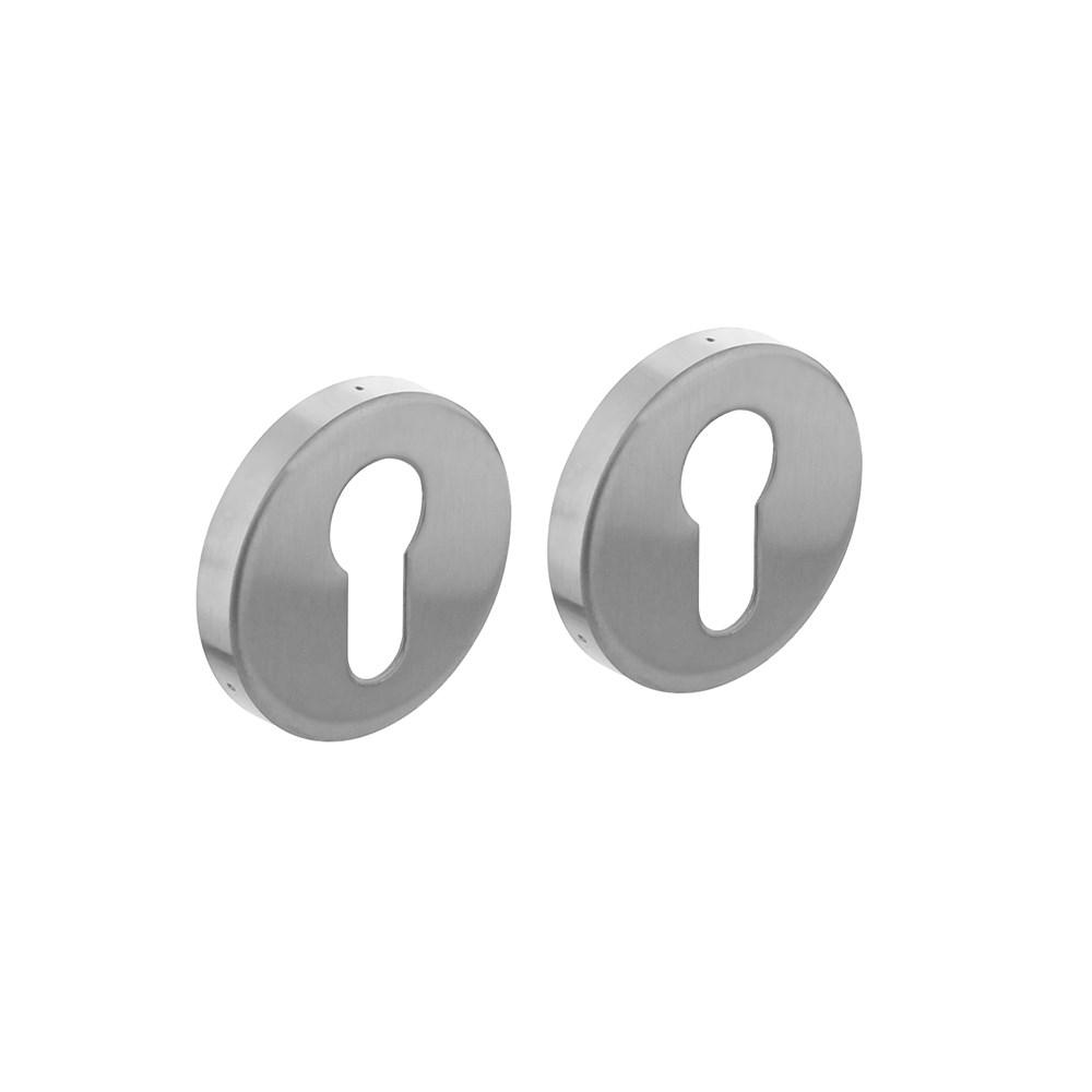 Cilinderrozetten verdekt ø53x9mm rvs