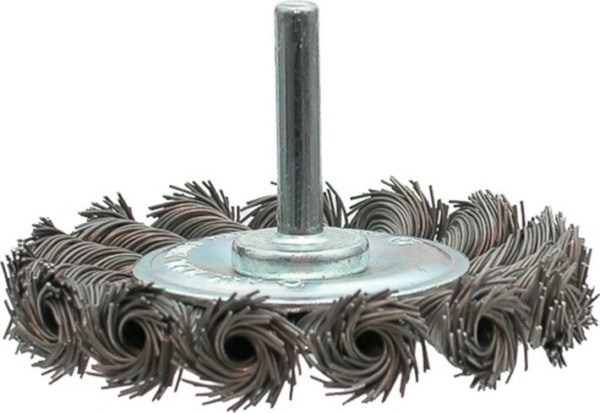 Rondborstel getord.75mm stift