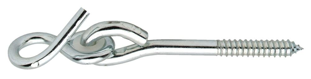 Bev.haak met s-haak en kunst.bus 10,6x180 vz.