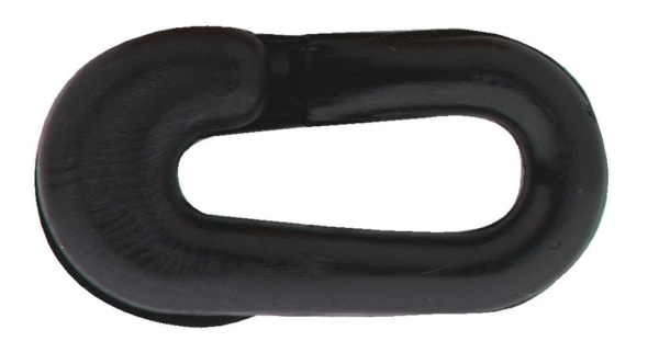 Noodschakel 8mm kunstst. zwart