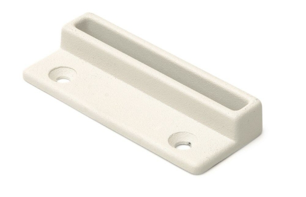 Raamboomplaatje 74x30 mm wit epoxy