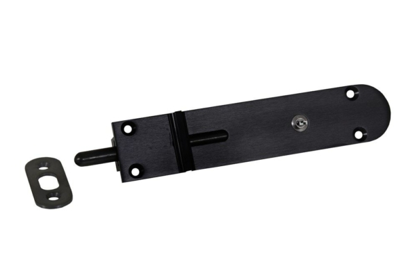 SF190LB-Kantschuif 190mm met slot zwart