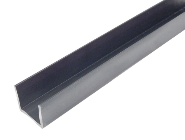 94P/6000-U-profiel 6000mm zwart