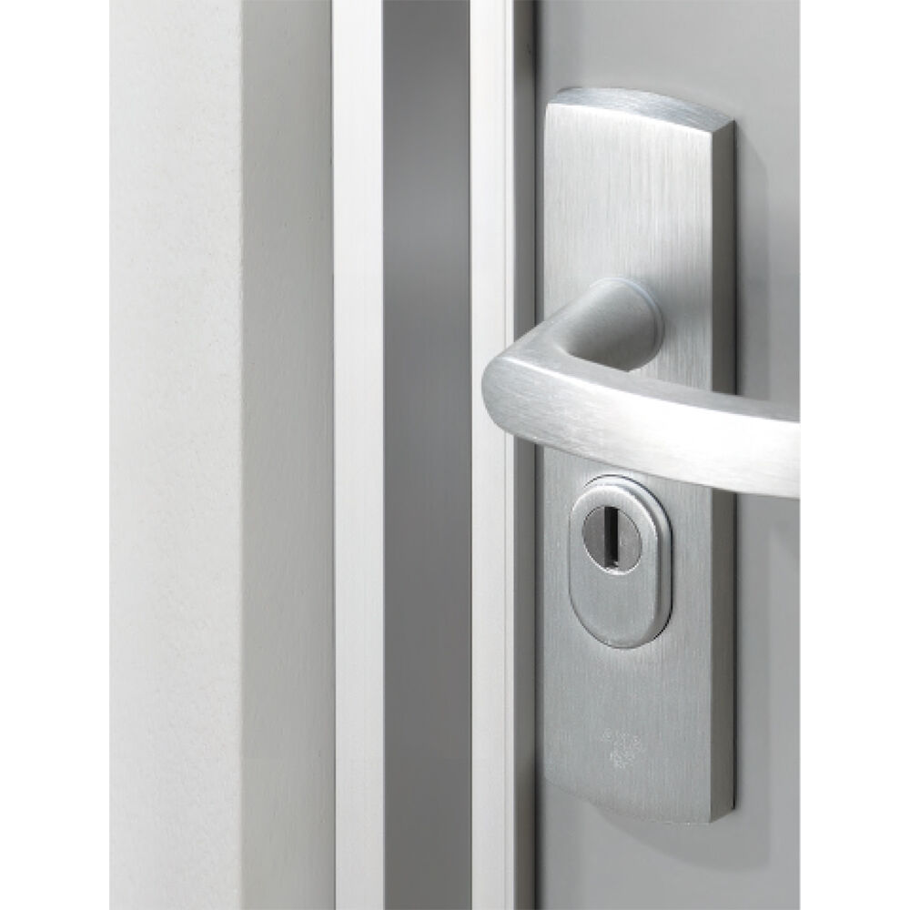 Deurbeveiligingsstrip m2-in 235cm alumi- wit