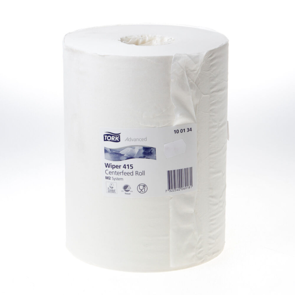 Handdoekrol Tork 275mx25cm wit adv