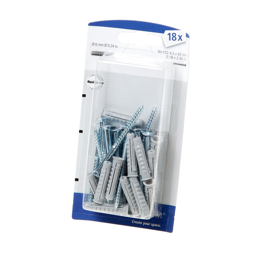 *Schroef+plug ele tbv wandrail 18st#