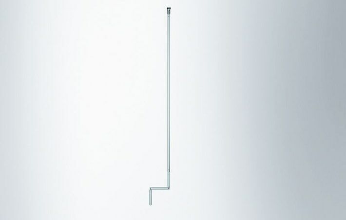 Geze slingerstang afneemb. wit