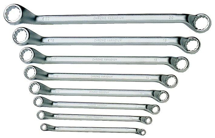 Ring-sleutelset 8dlg 6-22mm