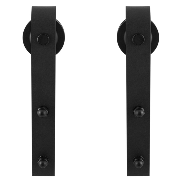 Schuifdeurhanger set Lanka zwart t.b.v. extra