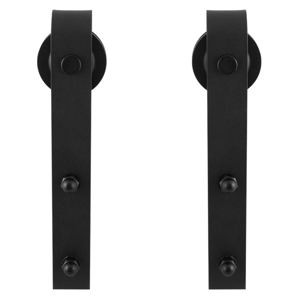 Schuifdeurhanger set Lanka zwart t.b.v. extra