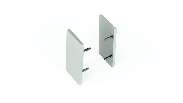 SET ALU AFSLUITSTUK MUURBEVESTIGING