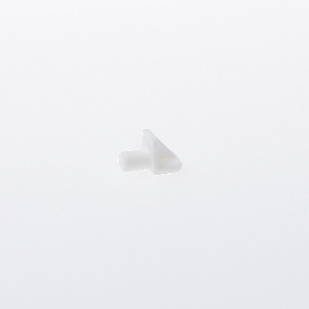 Kastplankdrager plast.wit stift 5mm