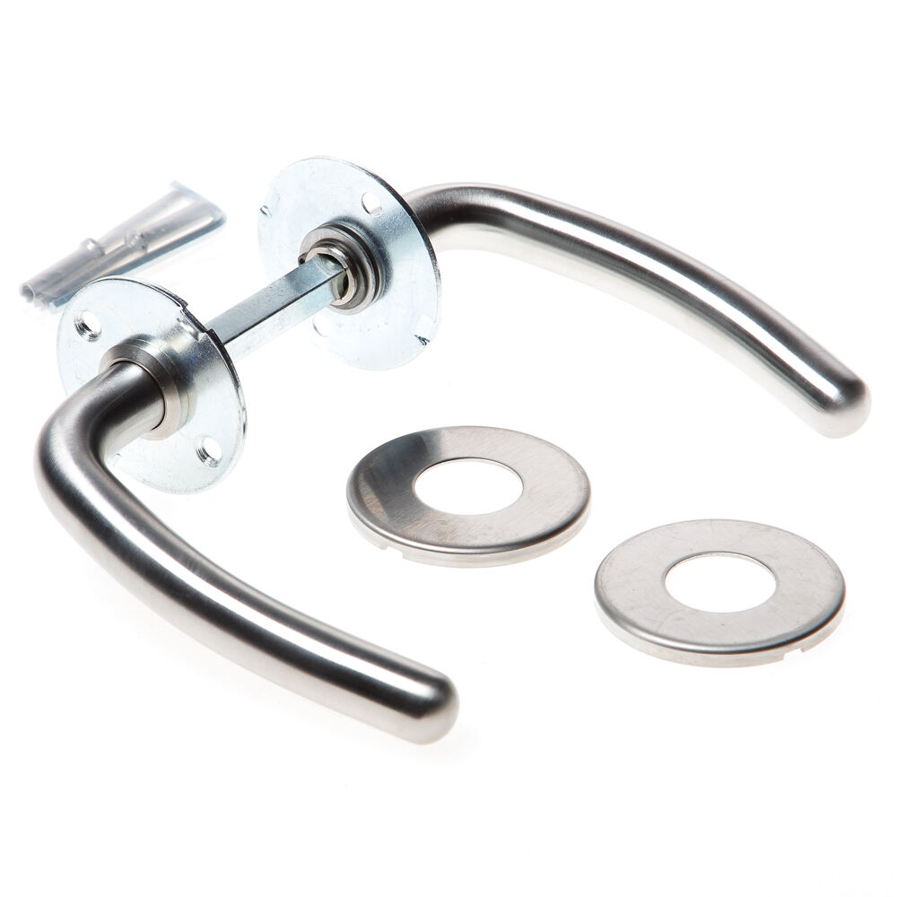 Deurkruk rvs Tess m/rozet.