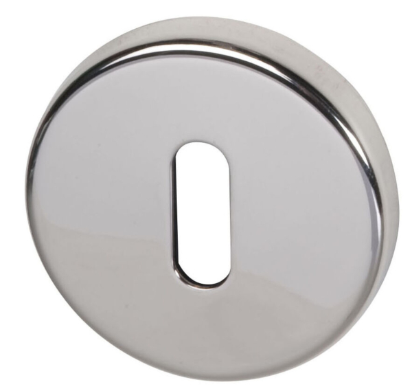 Sleutelrozet Glans Nikkel 55mm rond per paar