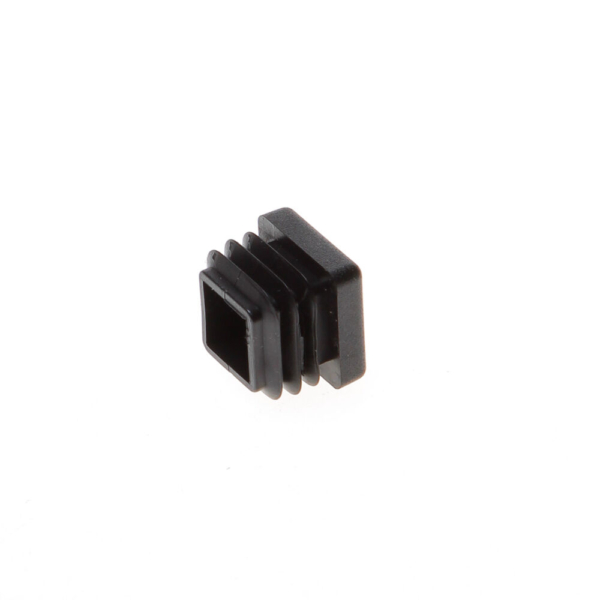 Vierk.insteekdop zwart 20x20mm