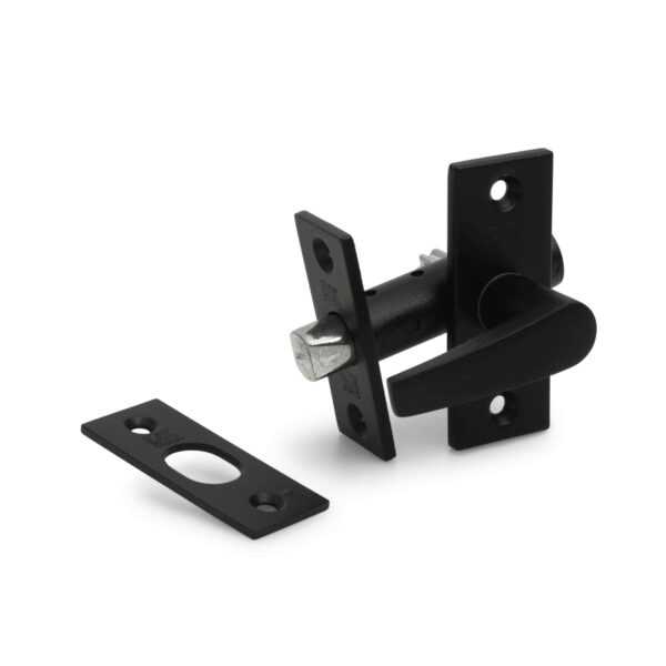 Dulimex - Insteekgrendel met Sluitplaat - 70/50 Zwart