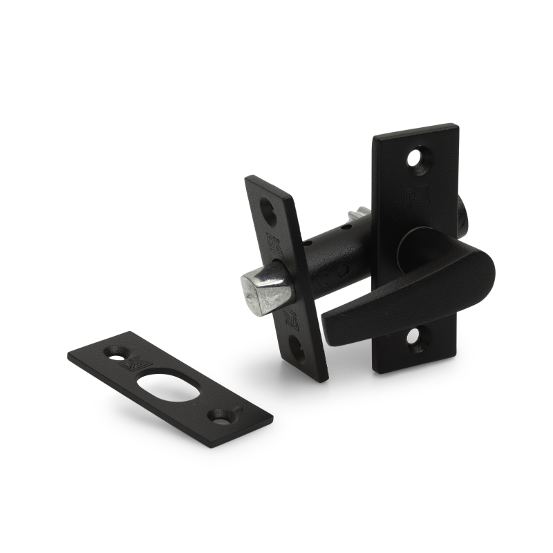 Dulimex - Insteekgrendel met Sluitplaat - 70/50 Zwart