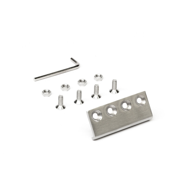 Rail connector rvs incl. schroeven