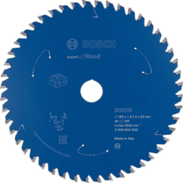 ZAAGBLAD 160X20X1.5/1X48T HOUT