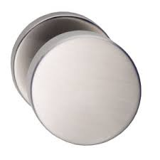 Knop 50mm damschijf vast rvs