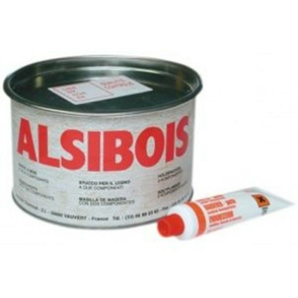 Alsibois houtplamuur 2 componenten eiken (400ml) m.harder