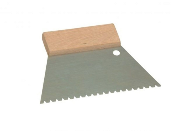 Super Prof lijmkam 180mm middel getand driehoek 3.5x4mm