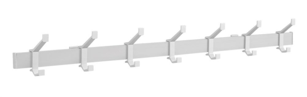 Hermeta wandkapstok F1 7x haak L=1050mm